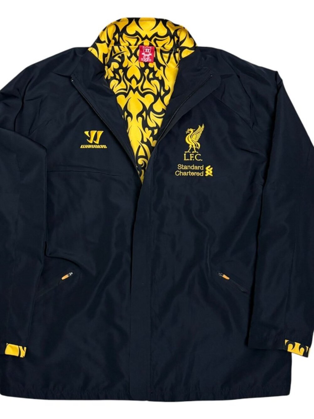 Liverpool Football Club Jacket LFC Warrior Soccer Black Windbreaker Mens 2XL